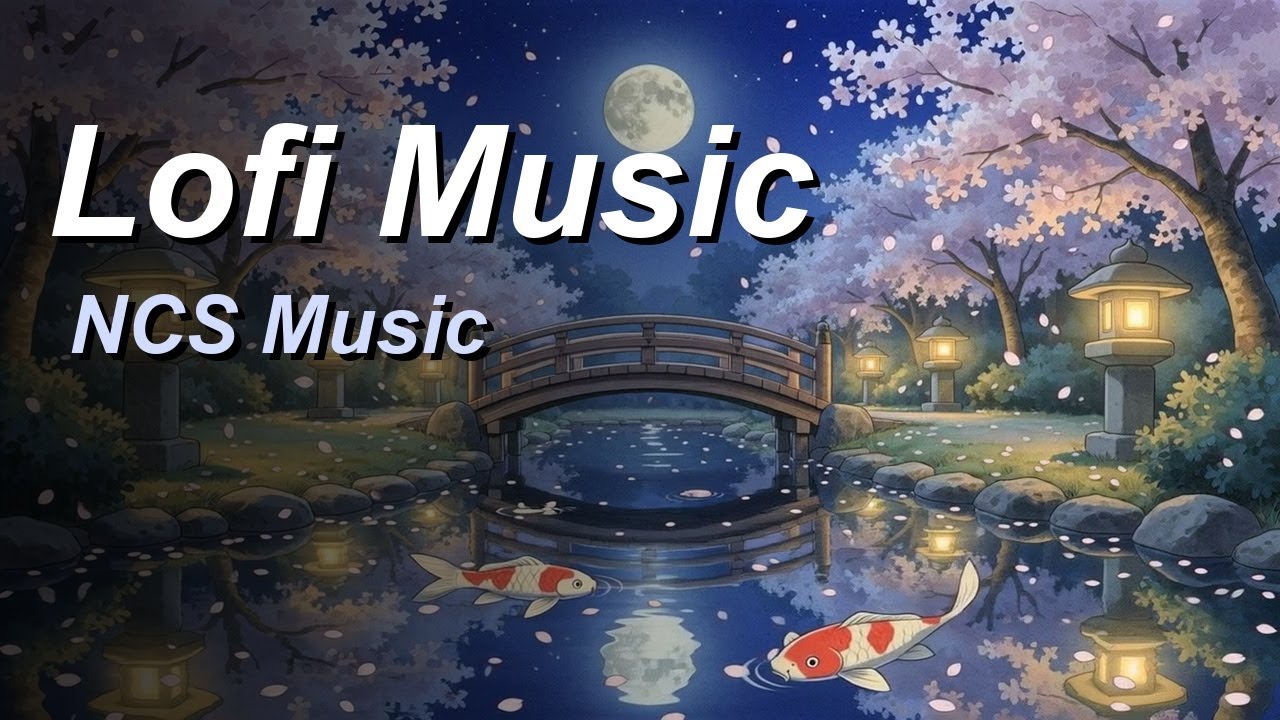 Midnight Cherry Blossom Garden 🌸 Lofi Hip Hop Mix | Beats to Sleep & Relax