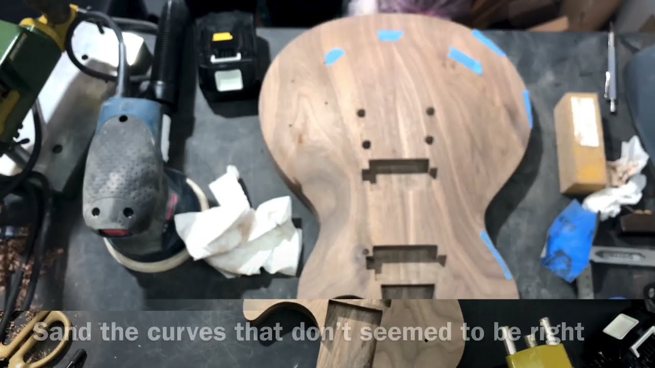 Walnut Electric Guitar Build—Part 2
