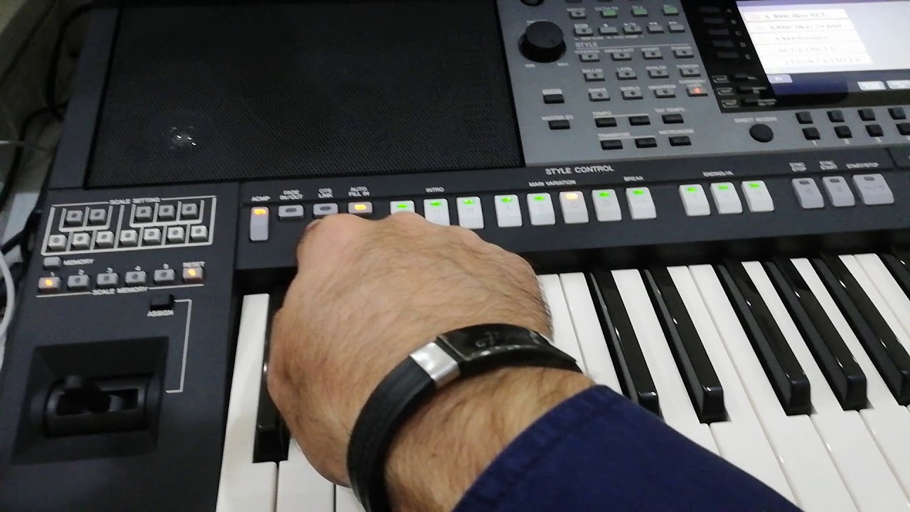 Yamaha a3000 tuşlar tanıtım 2 ve style control yani ritim tuşları