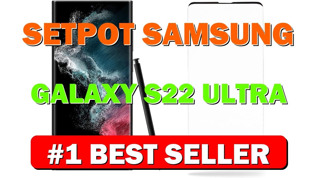 SETPOT Samsung Galaxy S22 Ultra 5G Smartphone Protective Bundle Tempered Glass HD - B09TCWCGT1