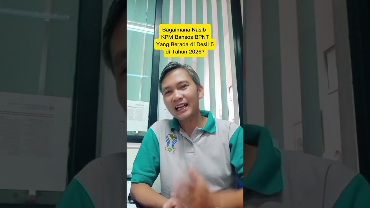 Bagaimana Nasib KPM BANSOS BPNT Yang Berada Di Desil 5 Di Tahun 2026? Simak ya..