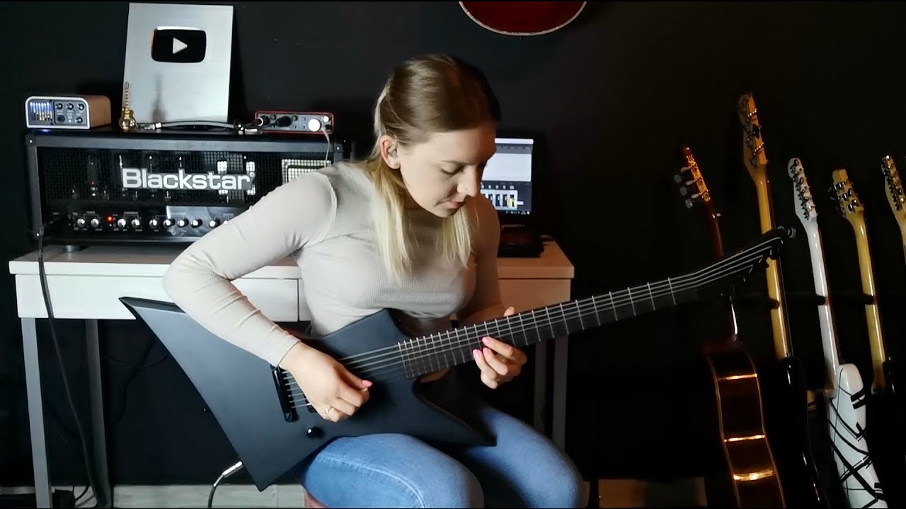 Spiritbox - Circle With Me | guitar cover by ALEX S | LTD EX-7 Baritone Black Metal