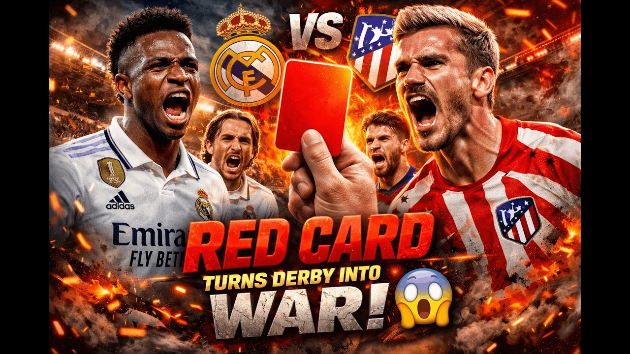 Red Card Turns Derby Into War Atletico Madrid VS Real Madrid