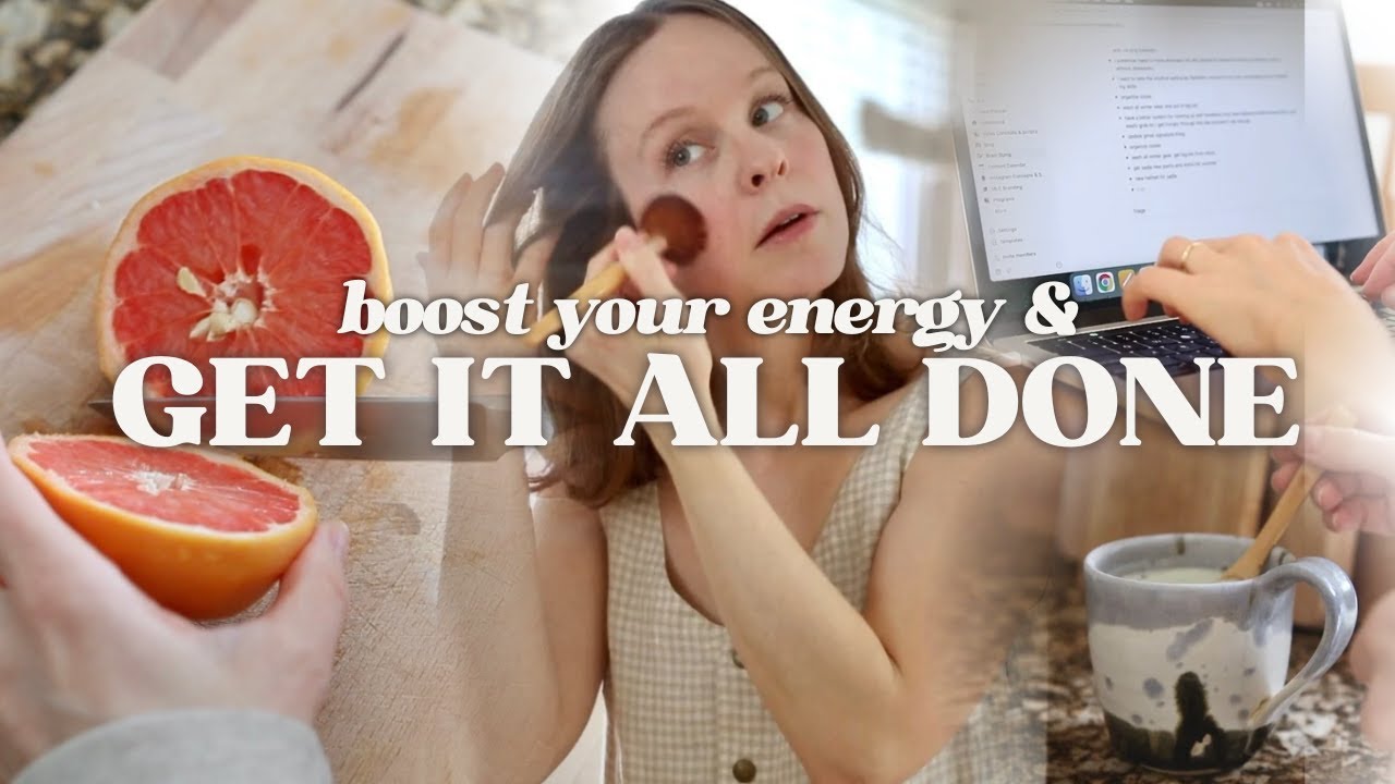 12 Habits to Boost ENERGY & Productivity ✨ (get stuff done + feel better)