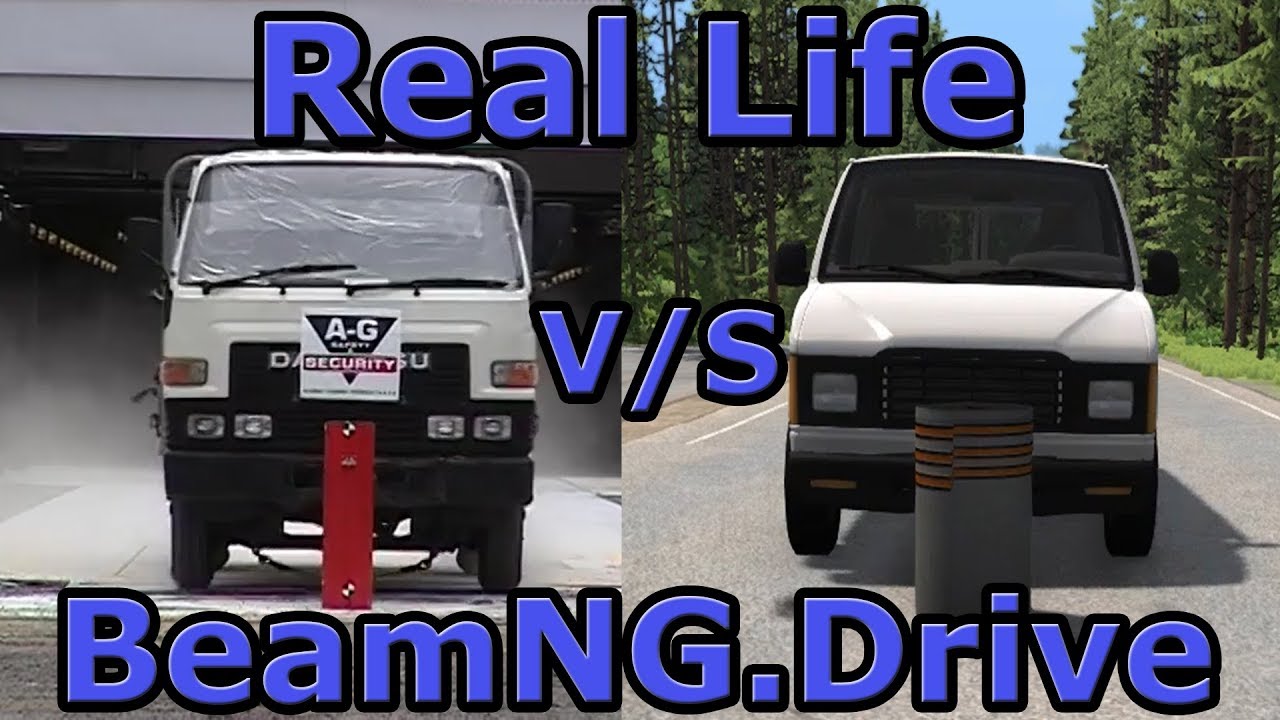 Real Life vs BeamNG.Drive - Crash Testing