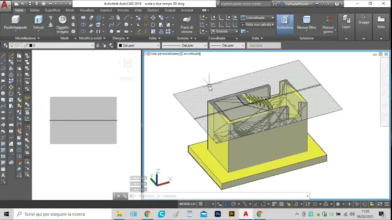 E5 -  Impariamo l'uso di Autocad tridimensionale -  Lezione 5