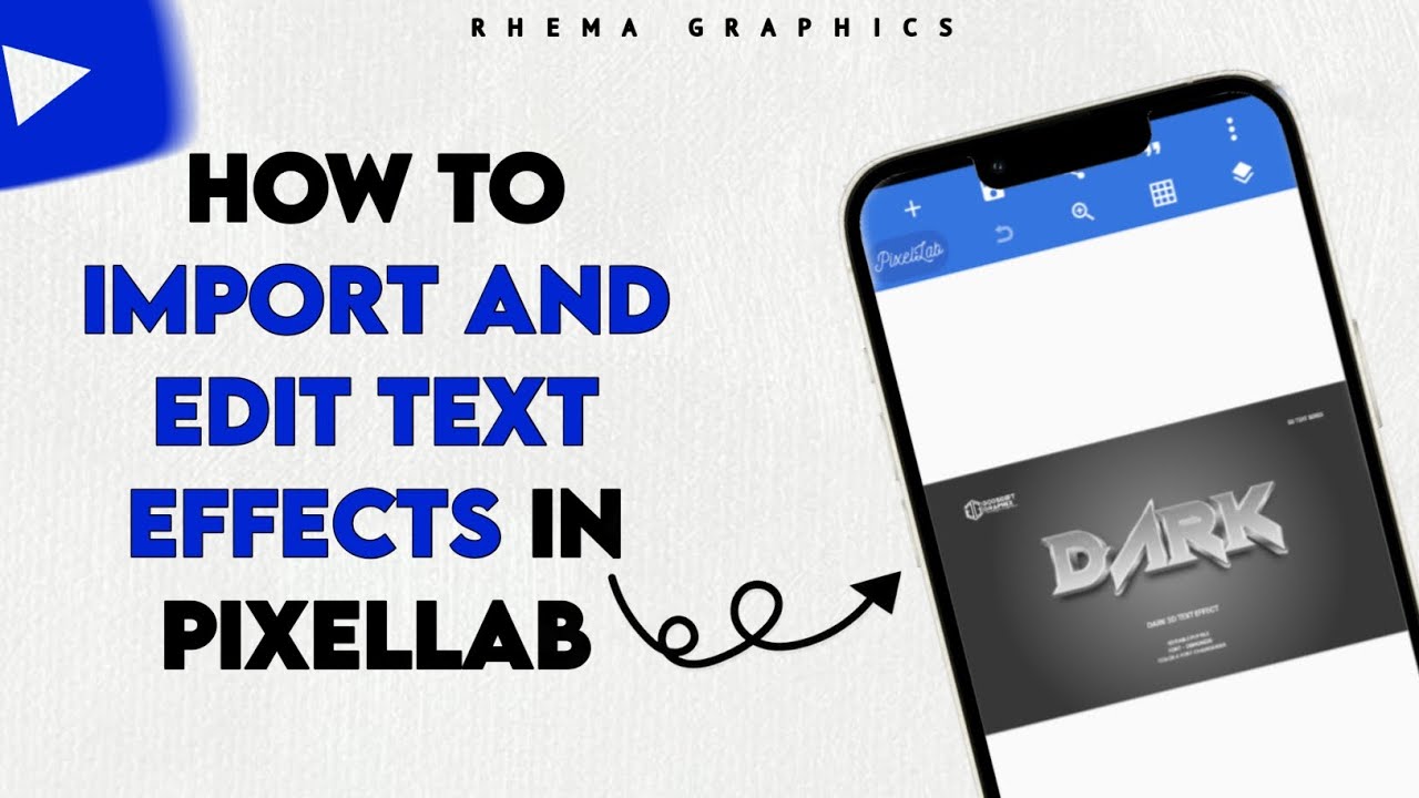 How to Import, Edit, and Use Text Effects in PixelLab | Transform Your Text Designs