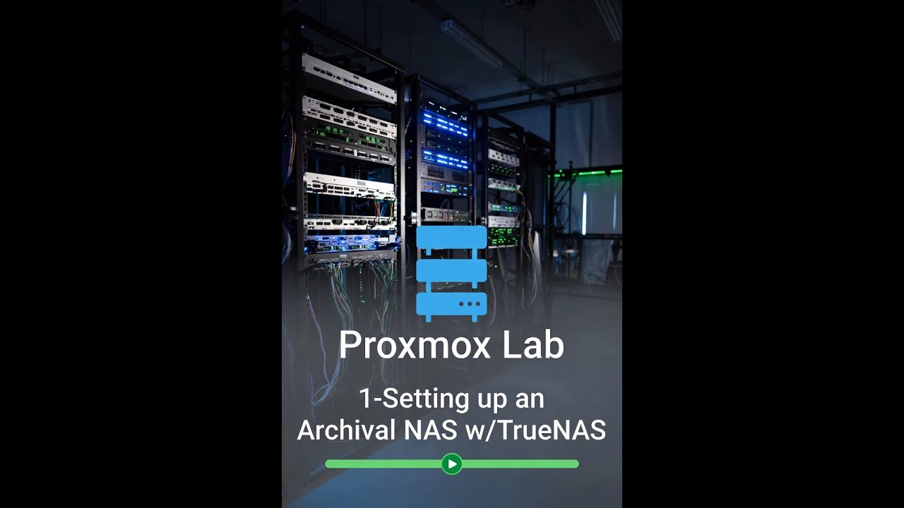 Лабораторная работа Proxmox 1: Настройка архивного NAS с использованием TrueNAS.