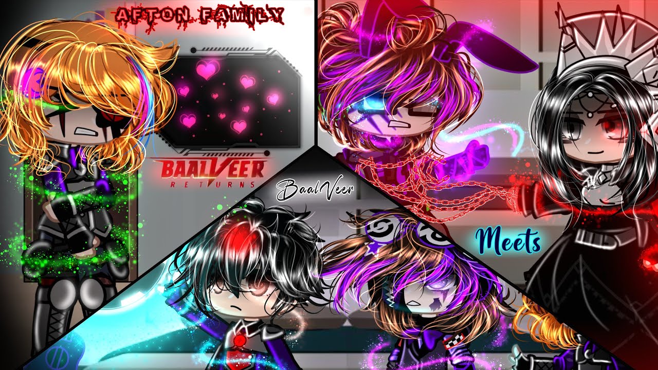 Afton Family Meets BaalVeer / Ep 1 / Ft. BaalVeer Return (S2) & Afton Family / FNaF / Sparkle_Aftøn