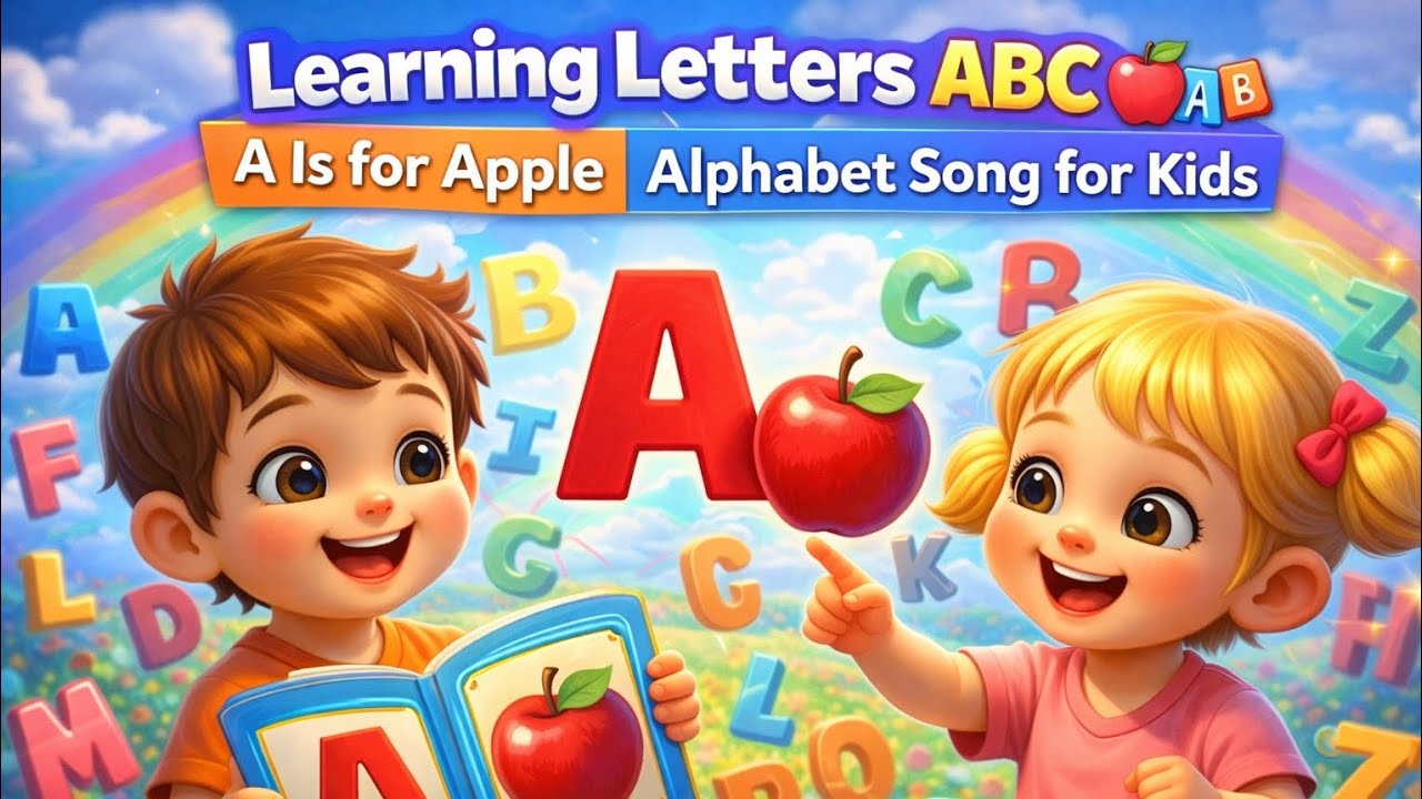 Learning Letters ABC 🍎🔤 | Alphabet Song for Kids. Freja Kids World | 