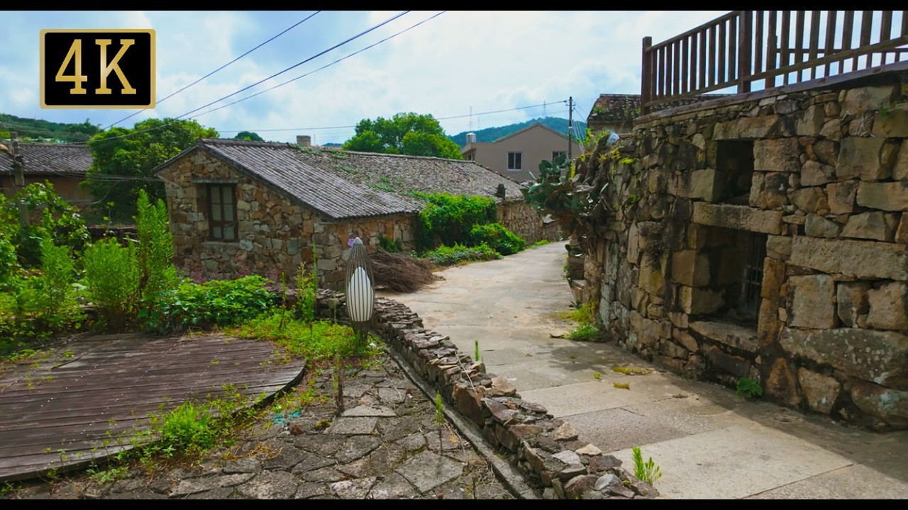 Traditional Chinese Village Walk,Where History Meets Home: The Art of Renovated Stone Villages・4K