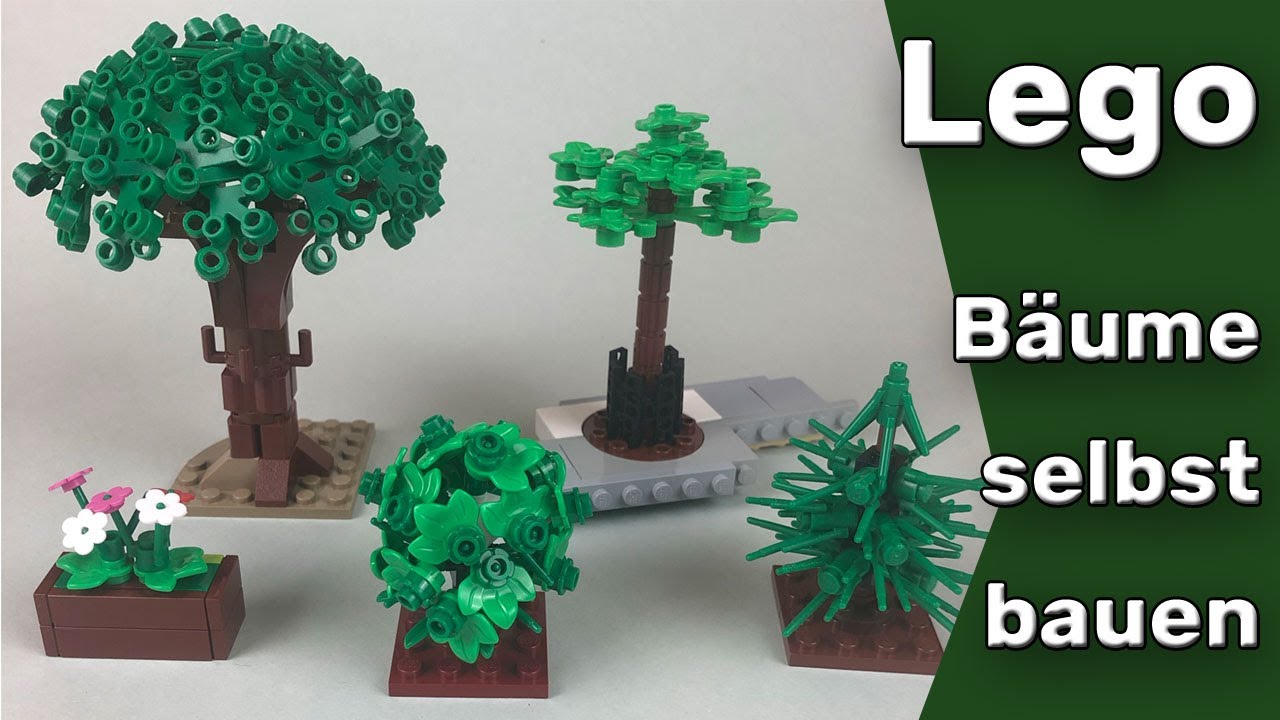 Lego Bäume und Sträucher selber bauen - 5 Anleitungen