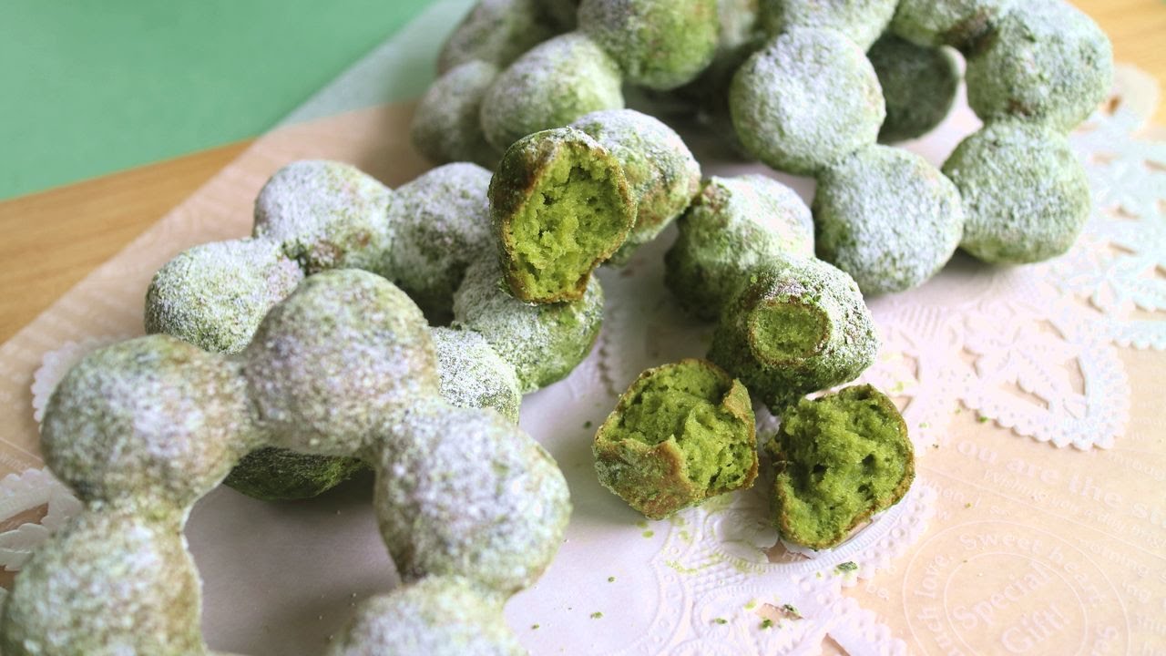 Matcha donuts ポンデリング風 抹茶ドーナツ