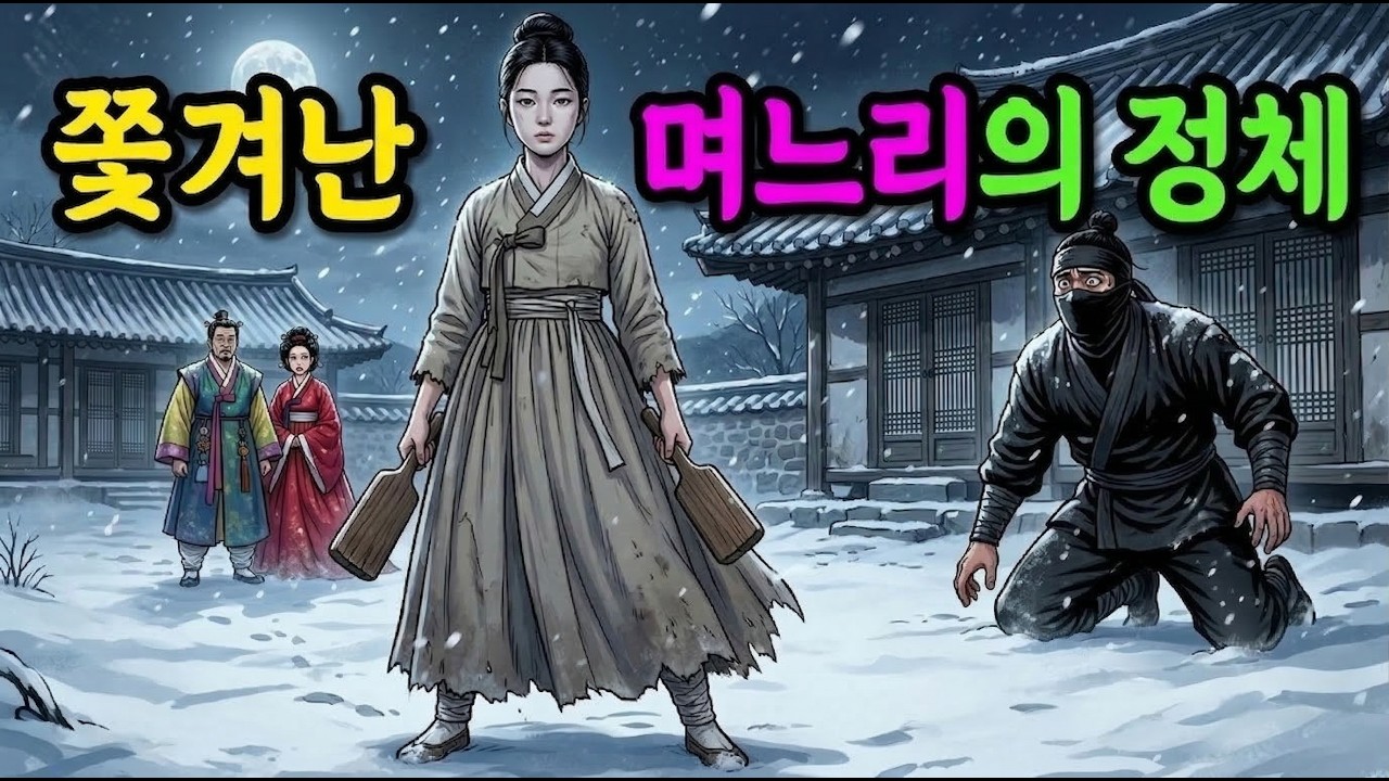 기생첩에 홀려 조강지처를 내쫓은 남편, 며느리가 '다듬이 방망이'로 살수들을 제압하다 | 힘을 숨긴 며느리의 사이다 복수 | 야담 | 오디오북