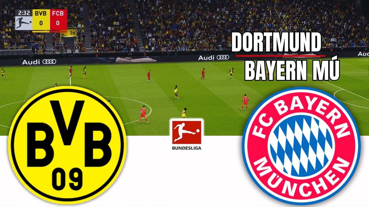 BORUSSIA DORTMUND vs BAYERN MÚNICH BUNDESLIGA 2026 Full Match Simulation/Prediction PES 26 Gameplay