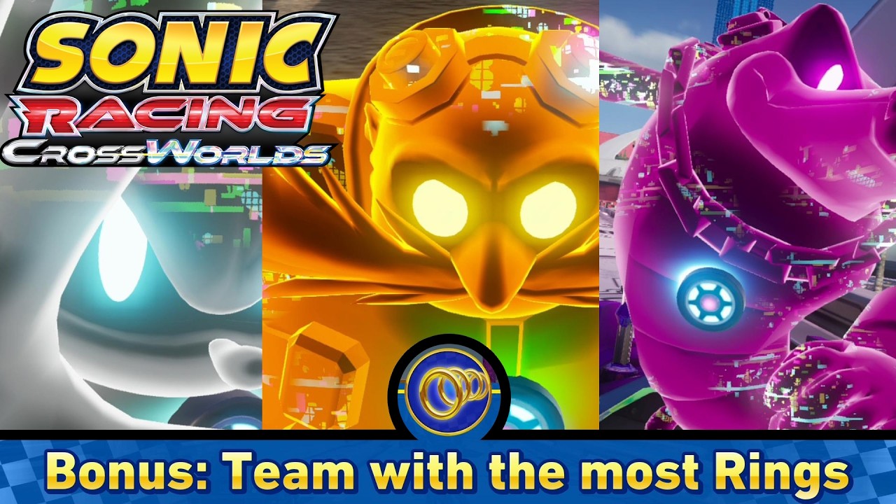 Group Ring Grab (Race Park) - Sonic Racing CrossWorlds (Nintendo Switch, No Commentary)