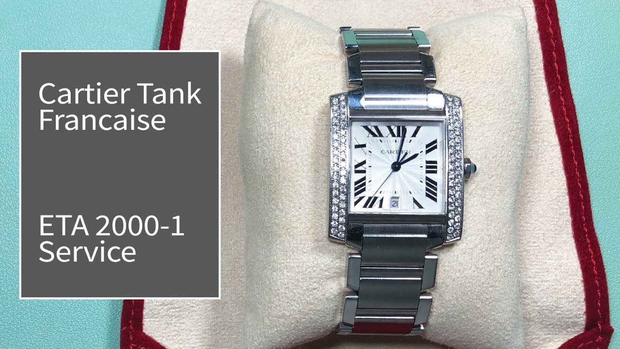 Cartier Tank Francaise - ETA 2000-1 Service