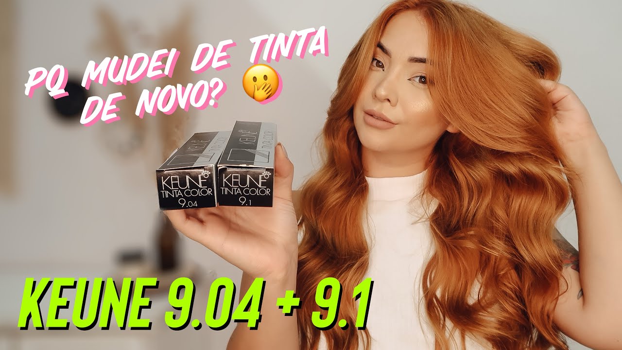 MUDEI DE TINTA! KEUNE 9.04 + 9.1