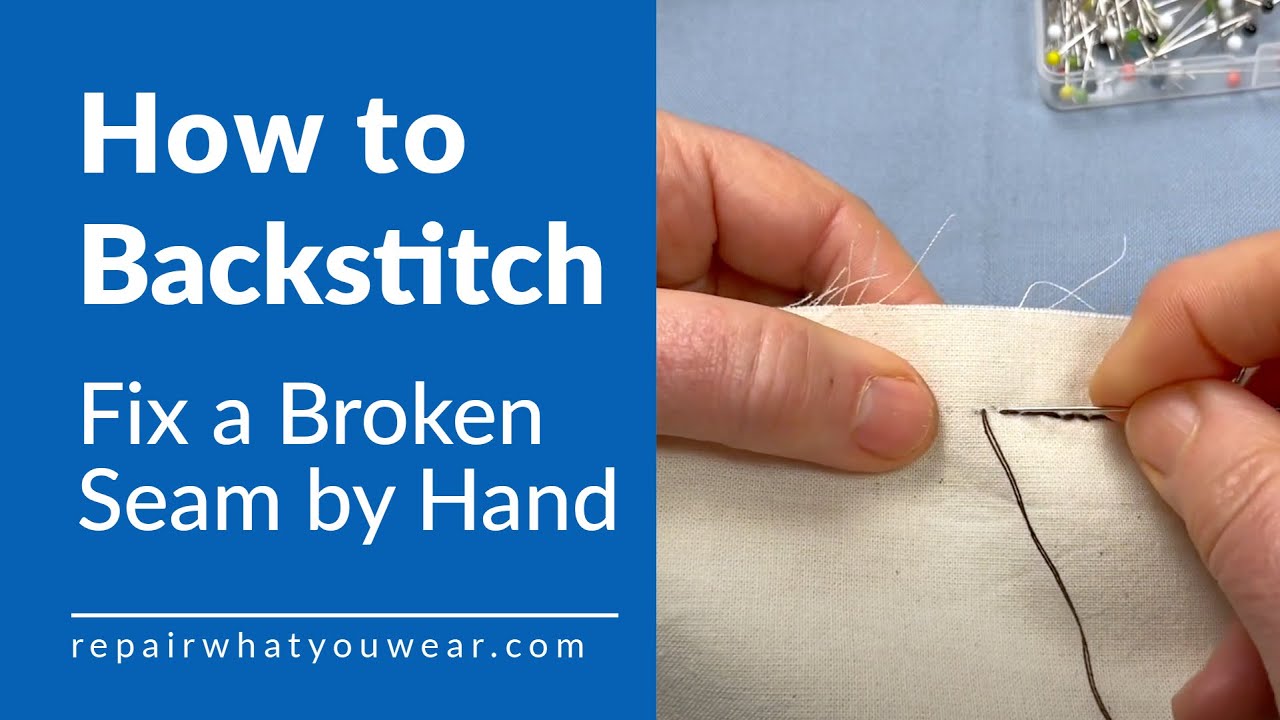 Learn How to Backstitch (right-handed Instruction)