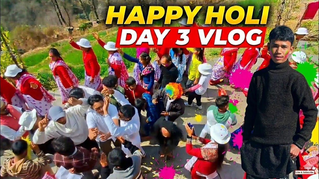 Day .1.पहाड़ों की होली में बात ही कुछ और है ।😊@Lakhankhalptiavlogs 