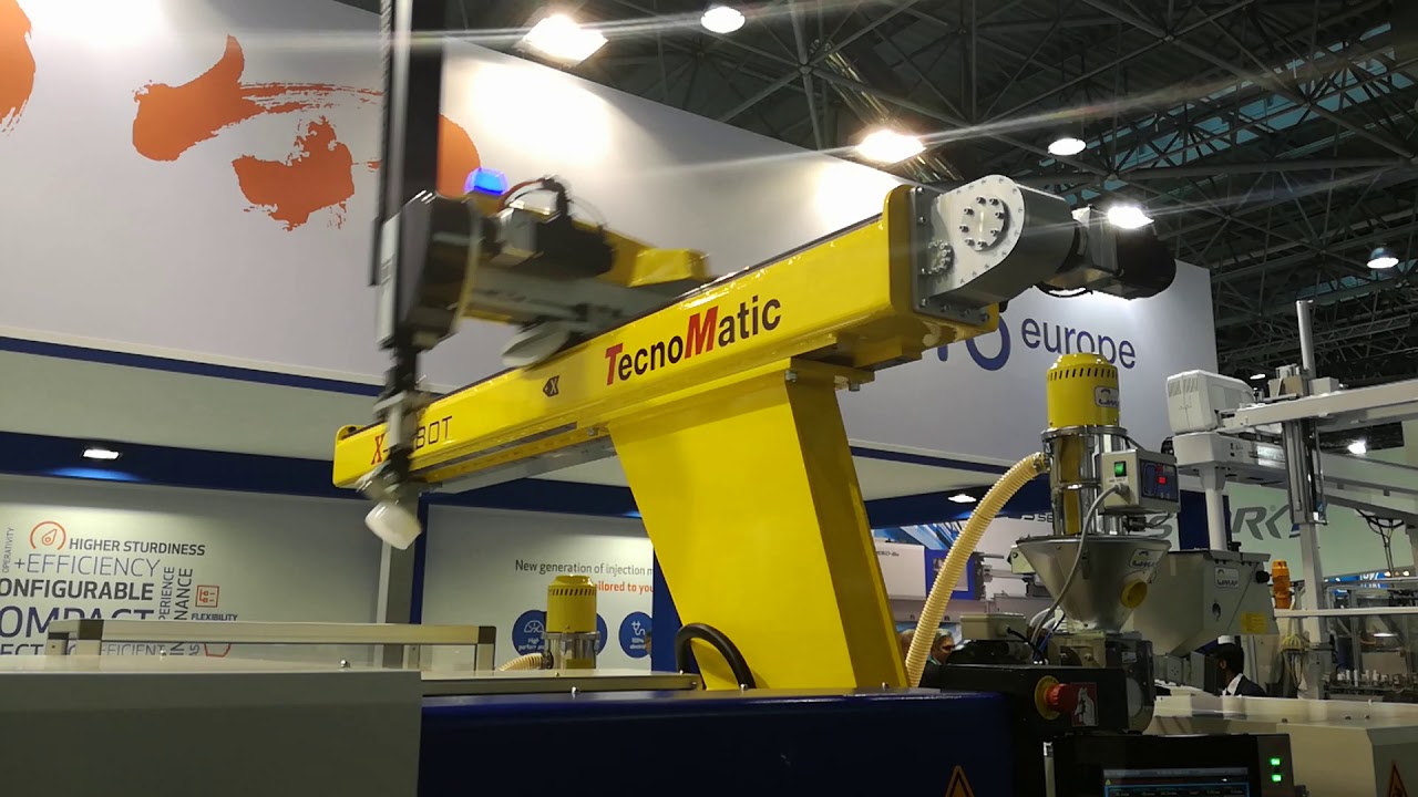 New X-ROBOT model for very fast molding cycles - TecnoMatic Robots [K2019]