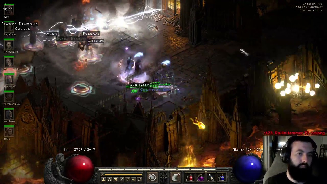Path to Infinity - Sur Rune #1 from Chaos Storm Caster - D2R Hardcore Group-Found Project - Live