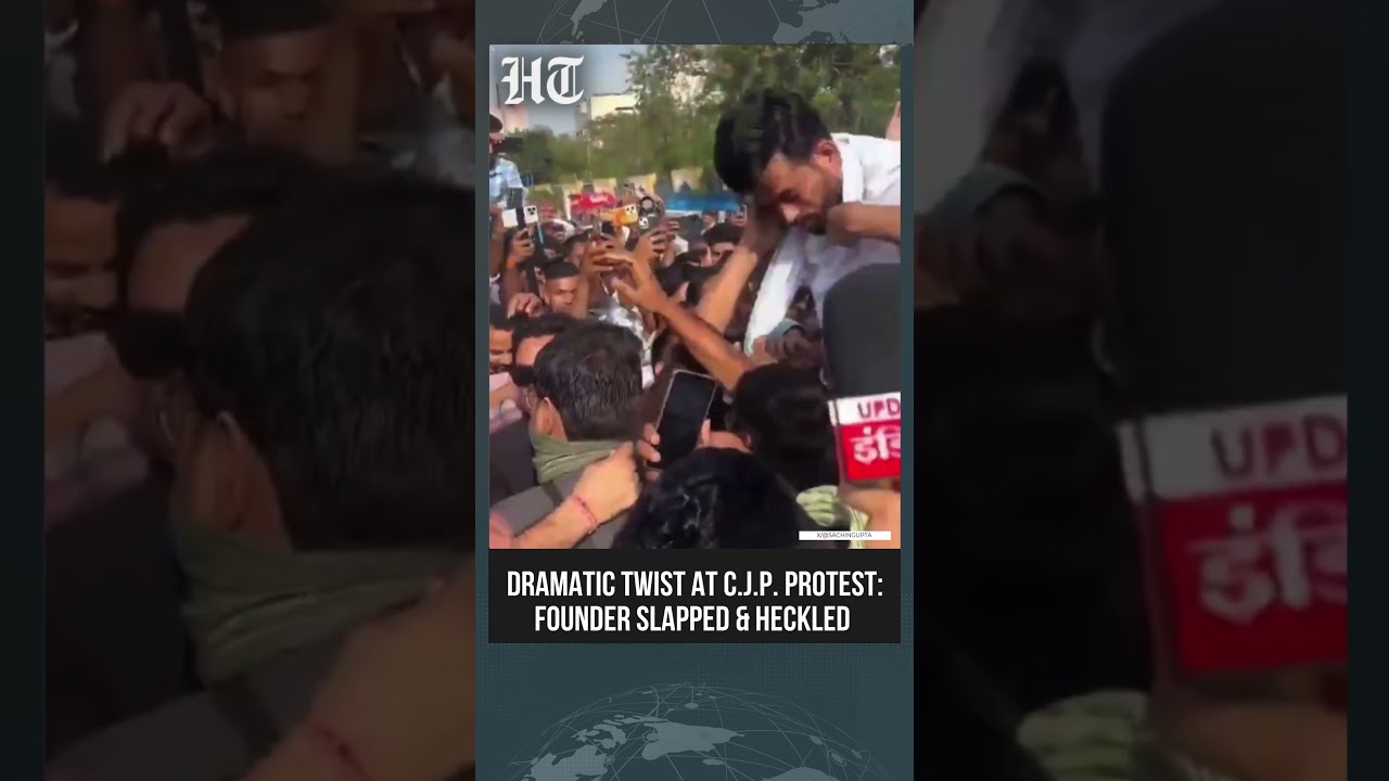 CJP Founder Slapped: Abhijeet Dipke Assaulted At Protest In Jaipur| Cockroach Janta Party