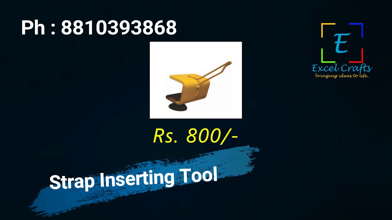 Slipper making business - Strap Inserting Tools