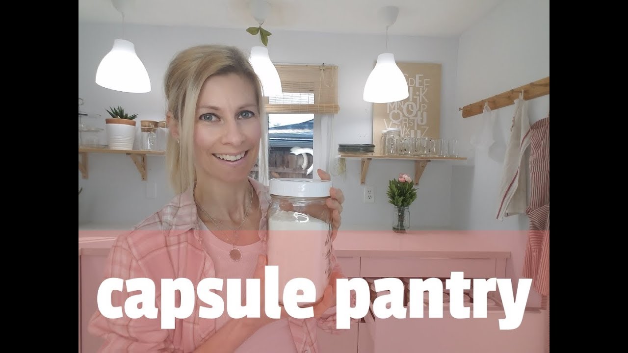 How to simplify pantry- Capsule pantry-Minimalist pantry organization