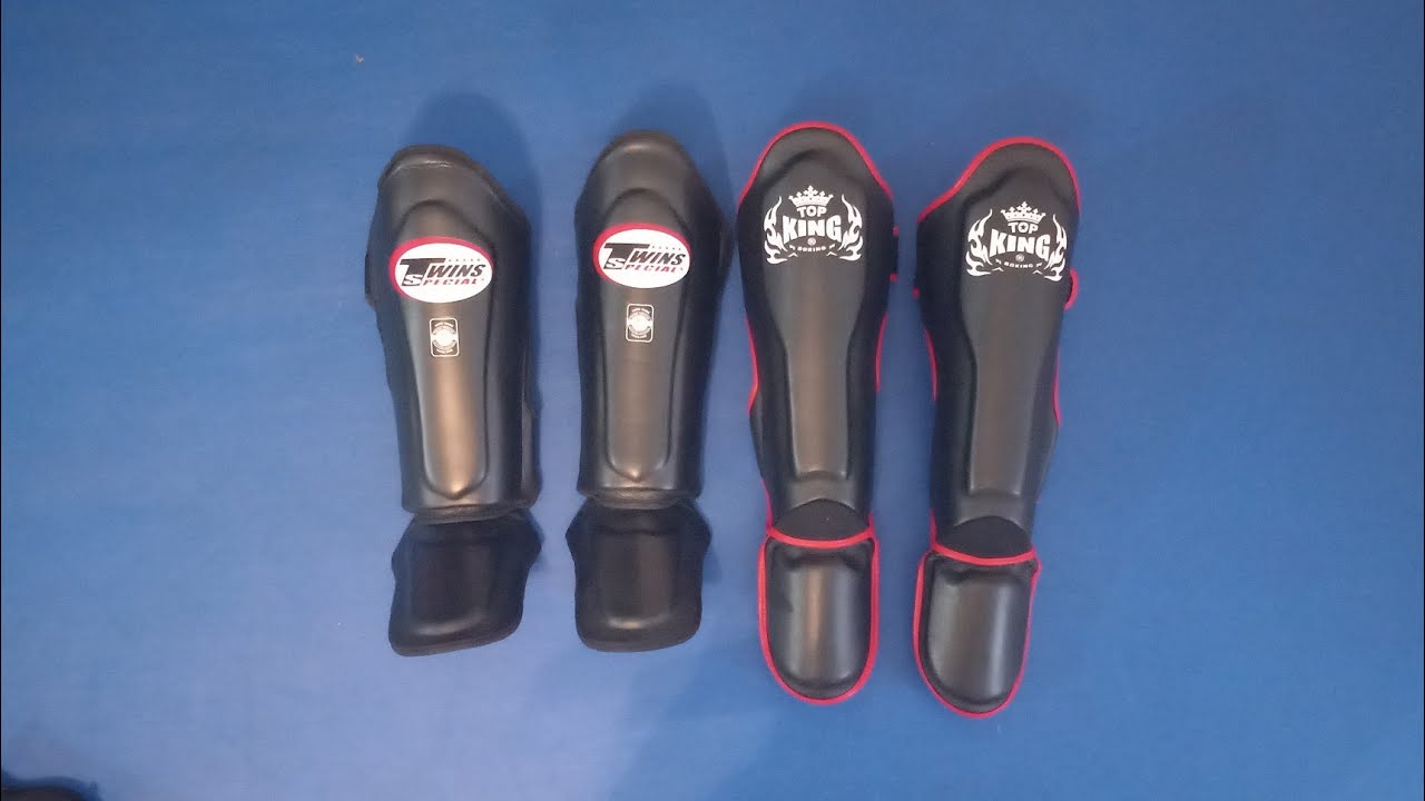 Review/Comparison Twins SGL-10 vs Top King Pro Muay Thai Shinguards @MMAShredded lol