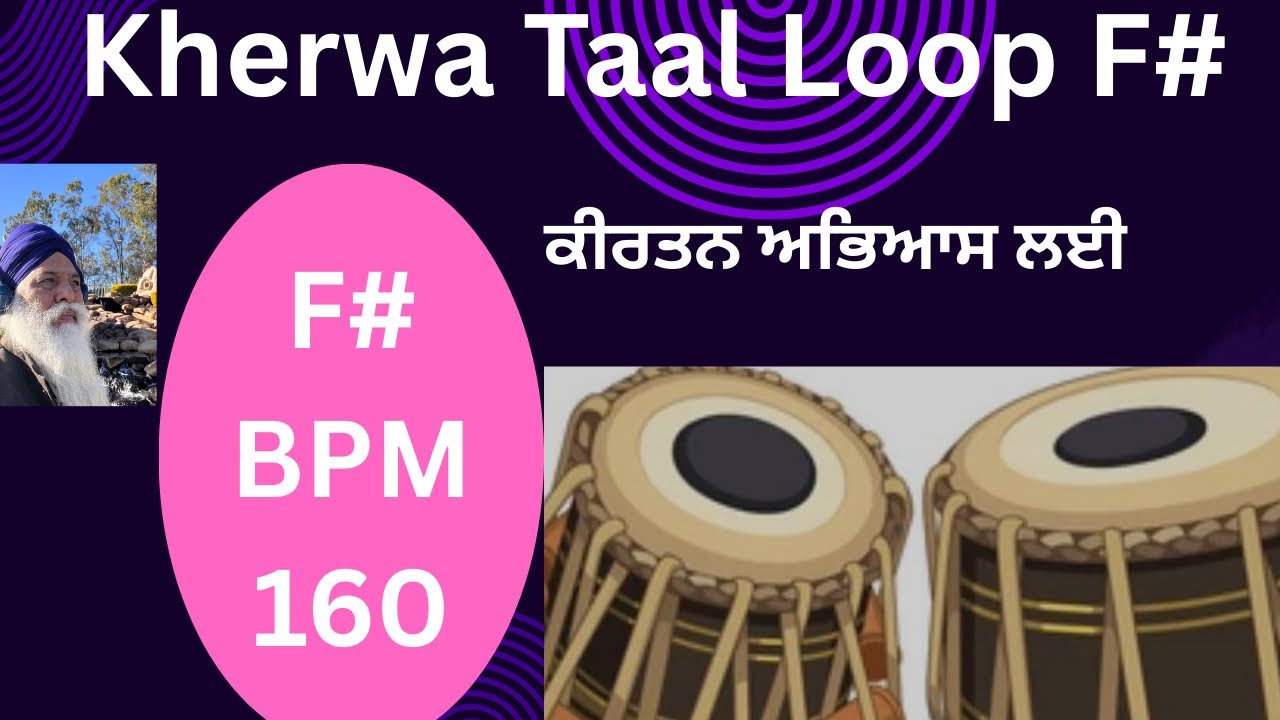 Kherwa taal  F#  Bpm160