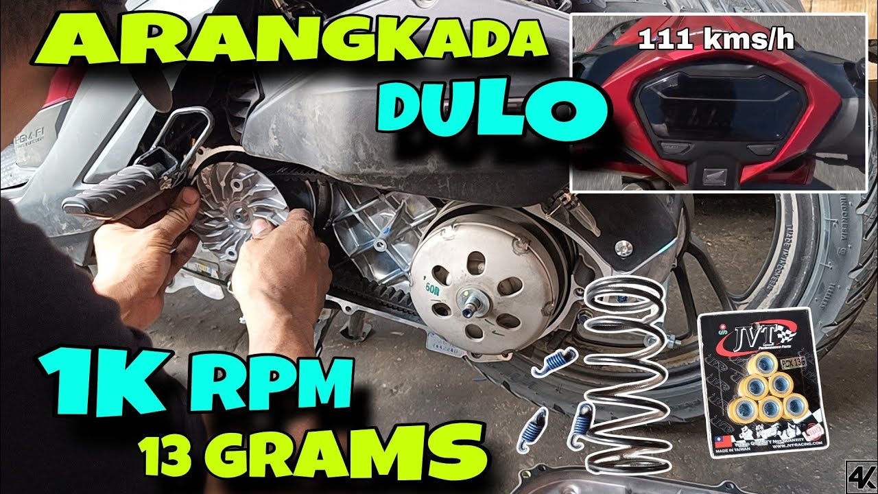 CLICK V3 CVT TUNING USING 1K RPM CLUTCH & CENTER SPRING +13 GRAMS FLYBALL TOP SPEED BEST COMBINATION