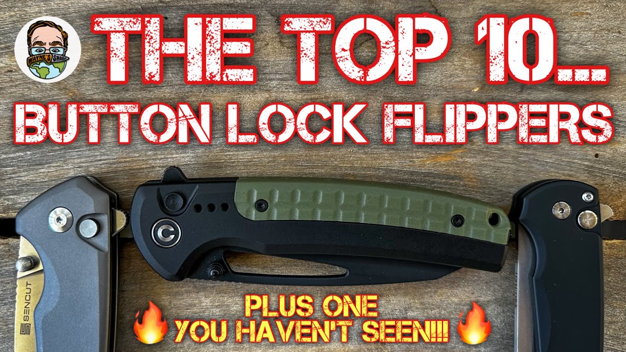 Best Button Lock Flippers for EDC in 2024. These EDC knives are AMAZING!! 🔥🔥🔥