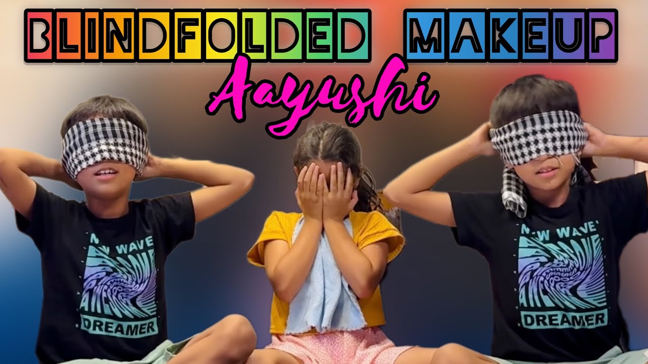 Blindfolded Makeup Challenge@guransaayushidhakal9090