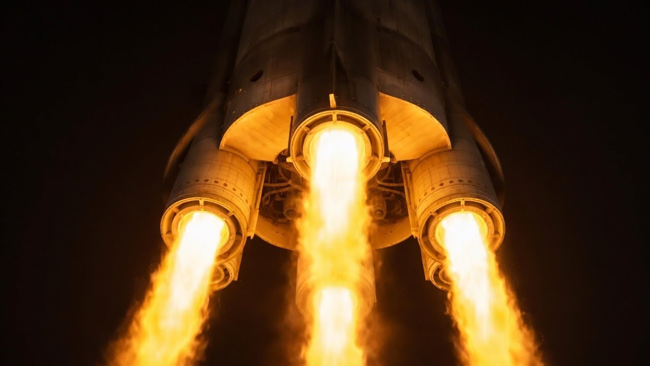 10 Hours of Rocket Engine Hum🚀 Deep Space Rumble for Sleep Low Frequency Brown Noise No Mid Ads