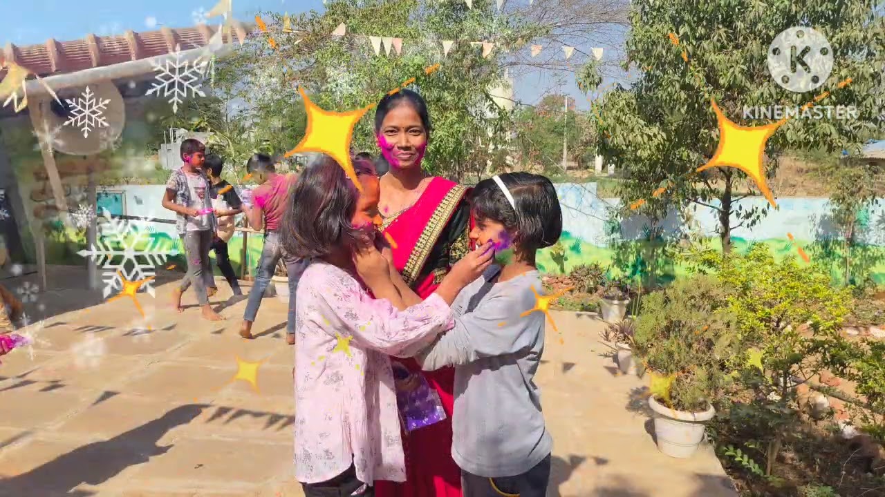 शाळेतच रंगपंचमी साजरी करण्याचा एक वेगळाच आनंद ..,जिल्हा परिषद प्राथमिक शाळा माळी वस्ती अरण