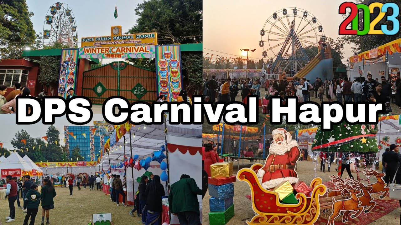 DPS carnival Hapur 2023 | Biggest carnival in hapur | Christmas celebration carnival
