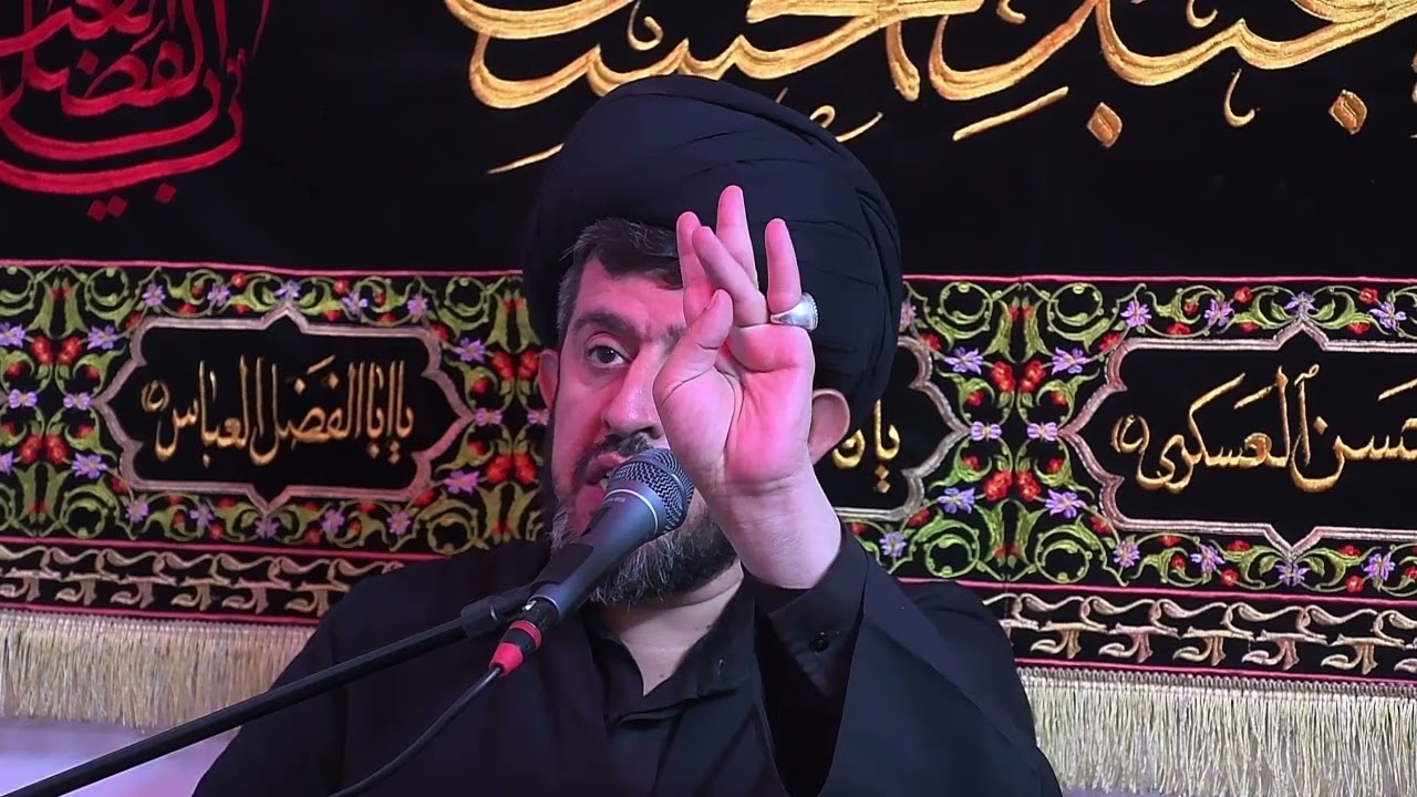 محاضرة السيد عماد الموسوي في بيت ابو ياس الدراجي السابع من محرم تصوير حسين الشمري