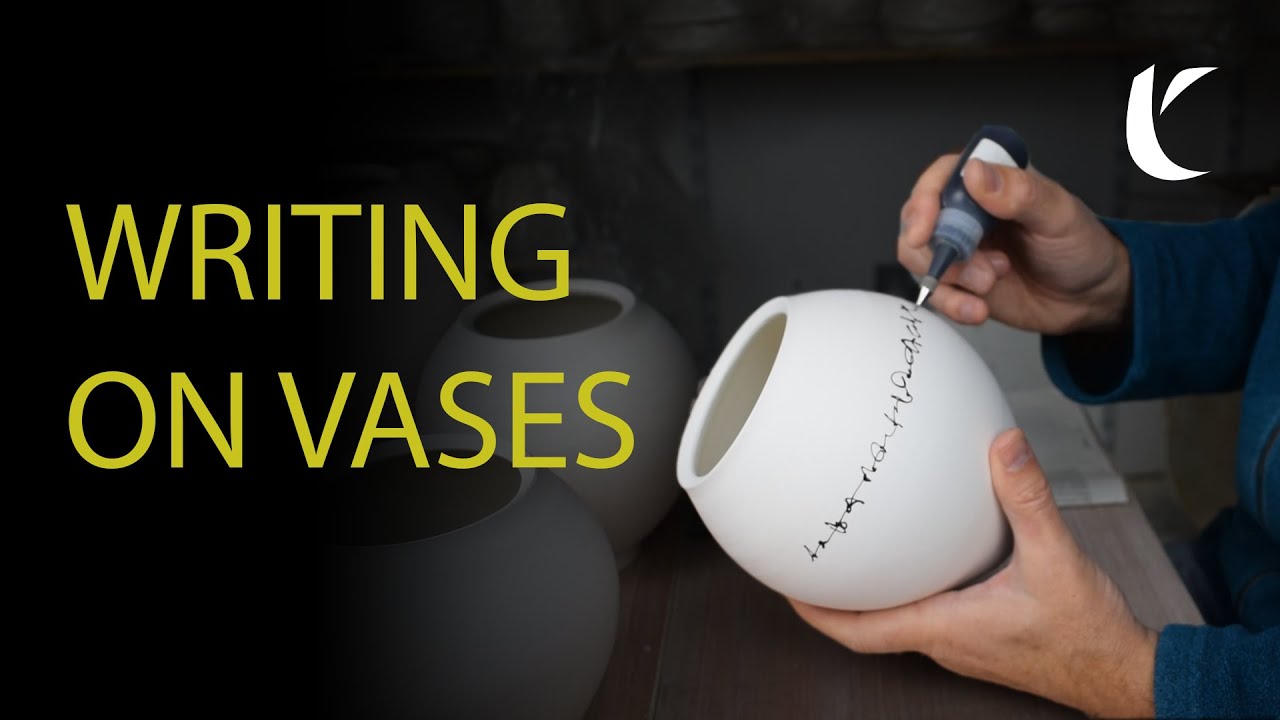 How to write on a vase