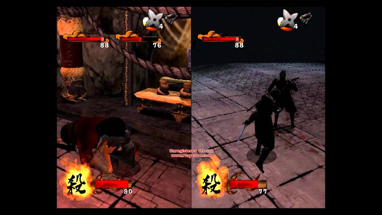 tenchu 3 - multiplayer mode - ( vs all bosses )
