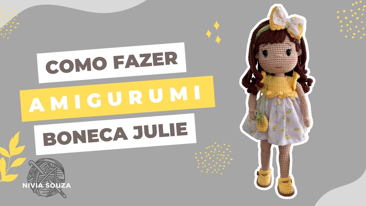 Como fazer boneca de crochê/How to make crochet doll