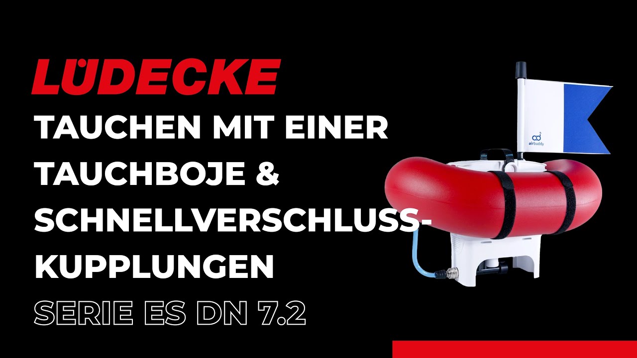 Tauchen mit einer Tauchboje + Schnellverschlusskupplung ES DN 7,2