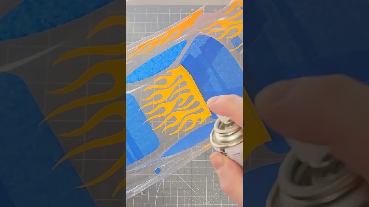 #xxxmain RC Car X-Flames Paint Mask on a Tamiya Ferrari body #tamiyaferrari #rcpaintmask