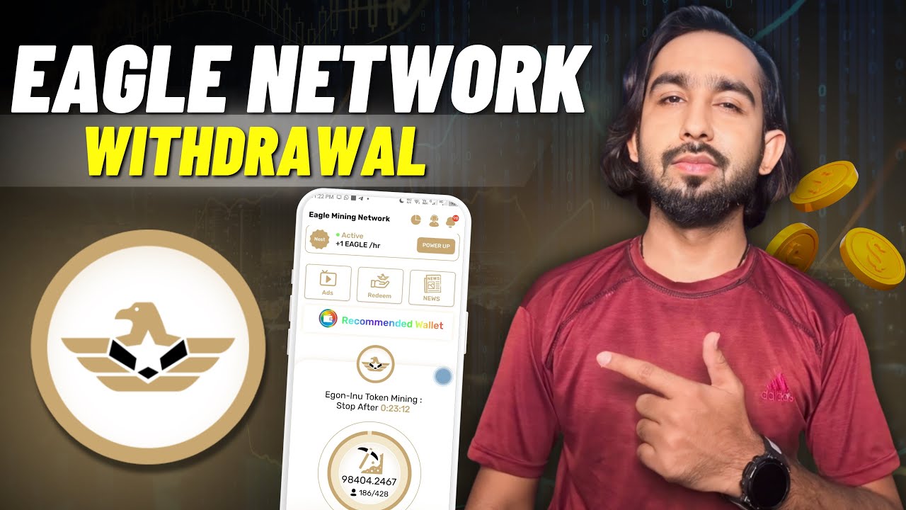 Вывод средств за майнинг криптовалют Eagle Network в кошельке CryptoKara