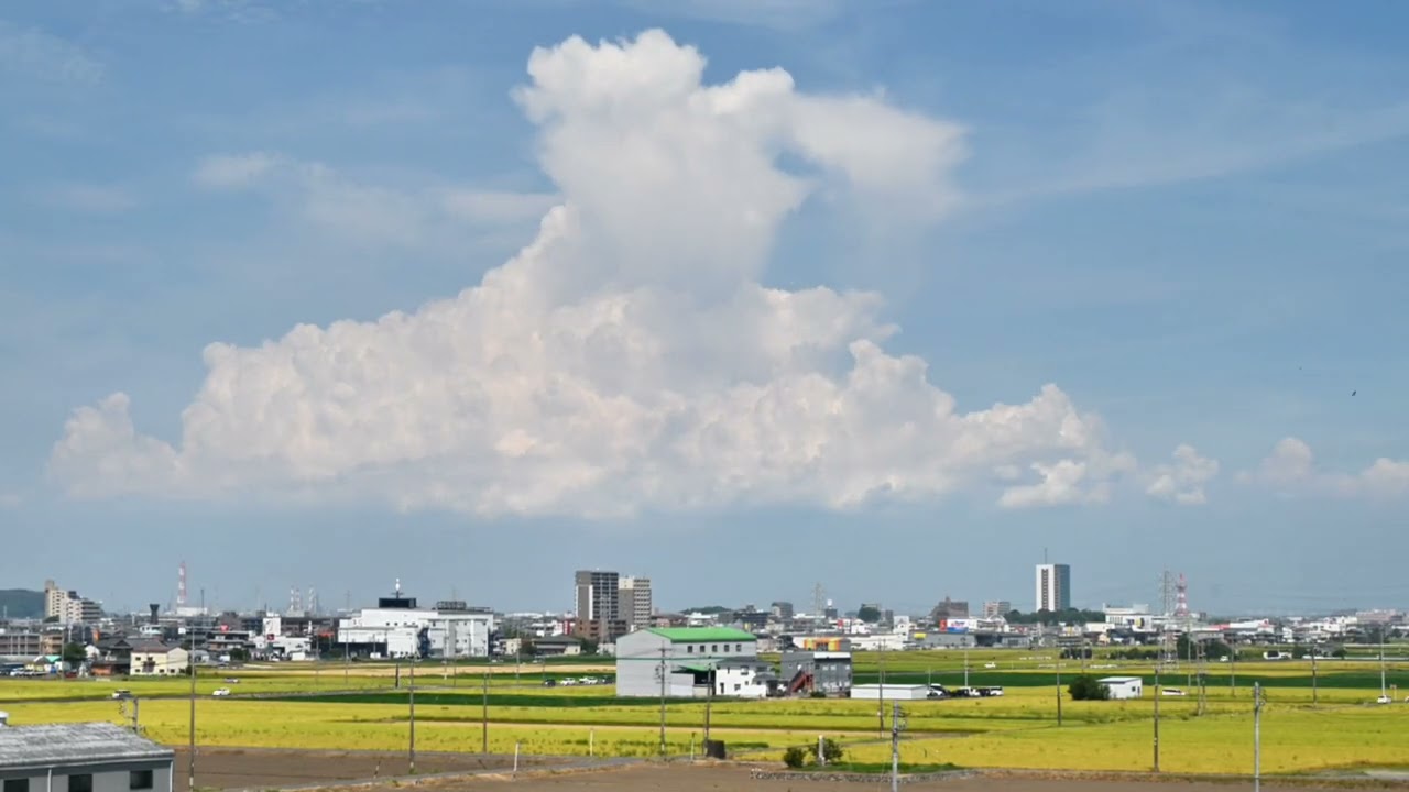 Late Summer Power: Towering Cumulonimbus Clouds Still Going Strong!【立派に育つ積乱雲たち】