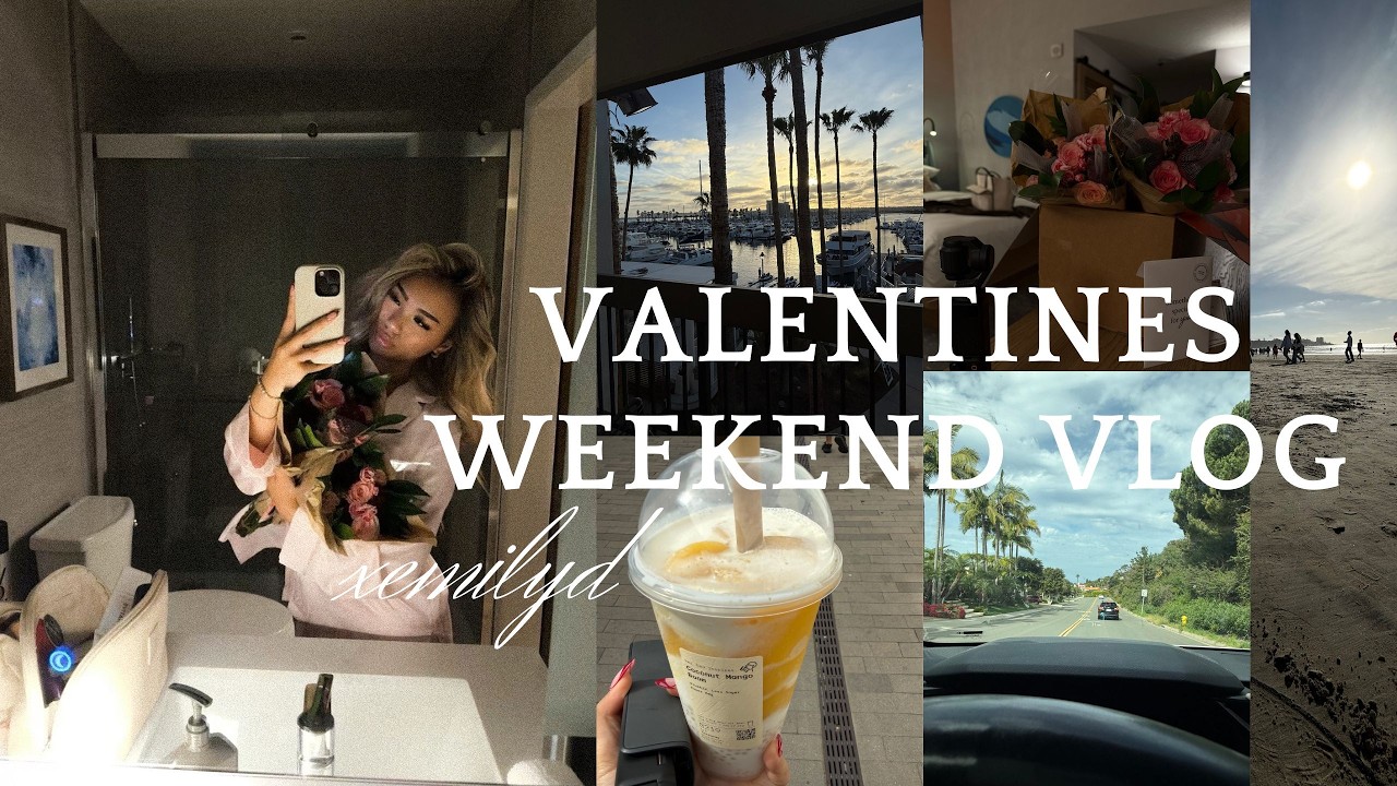 VALENTINES WEEKEND VLOG | solo trip for valentines day, spend the weekend with me, yapping, etc...