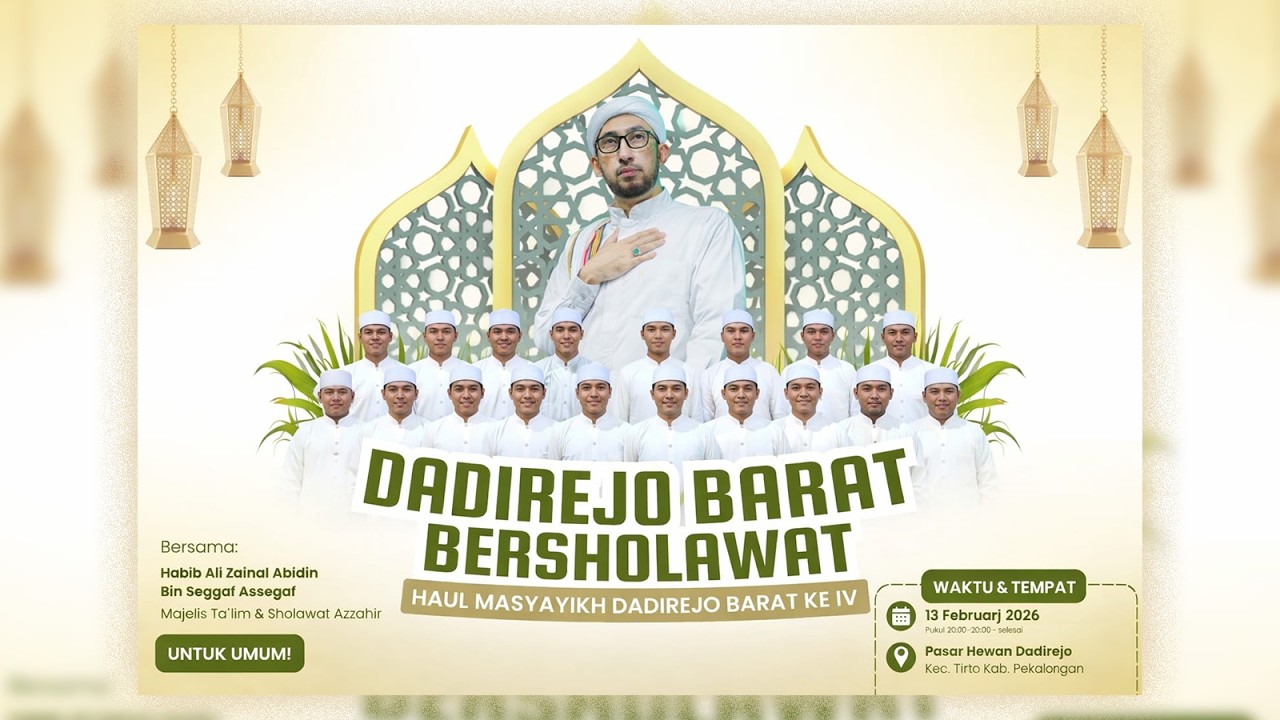 🔴LIVE DADIREJO BARAT BERSHOLAWAT Bersama Habib Ali Zainal Abidin Assegaf & Majelis Az Zahir