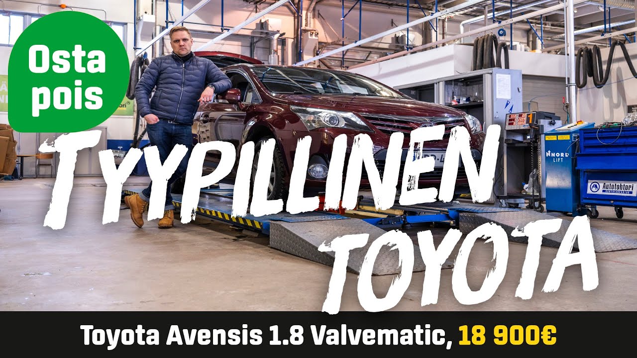 Käytetty: Toyota Avensis 1.8 Valvematic (18 900€) - Tyypillinen Toyota