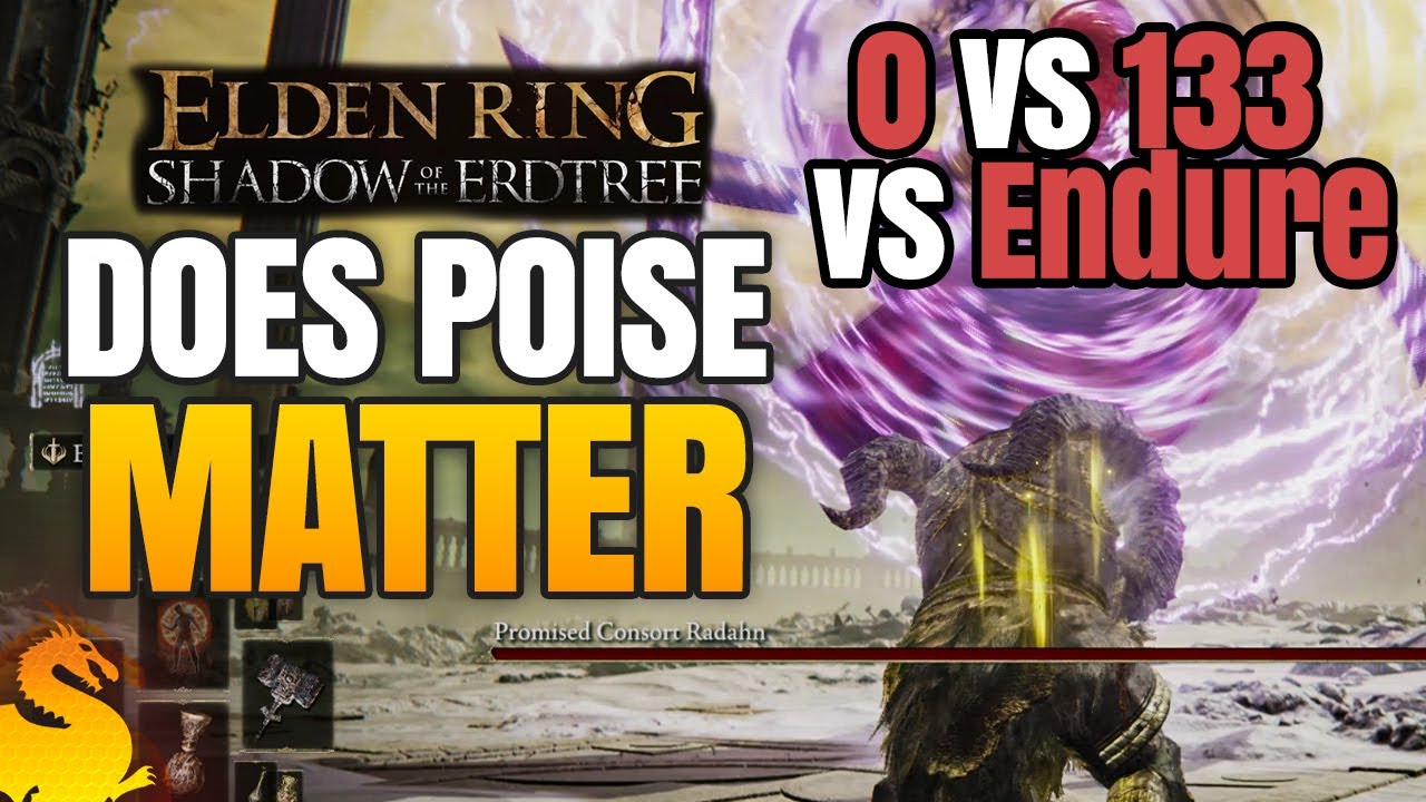 Poise Test against DLC Bosses (0 vs 133 vs Endure) - ELDEN RING SHADOW OF THE ERDTREE