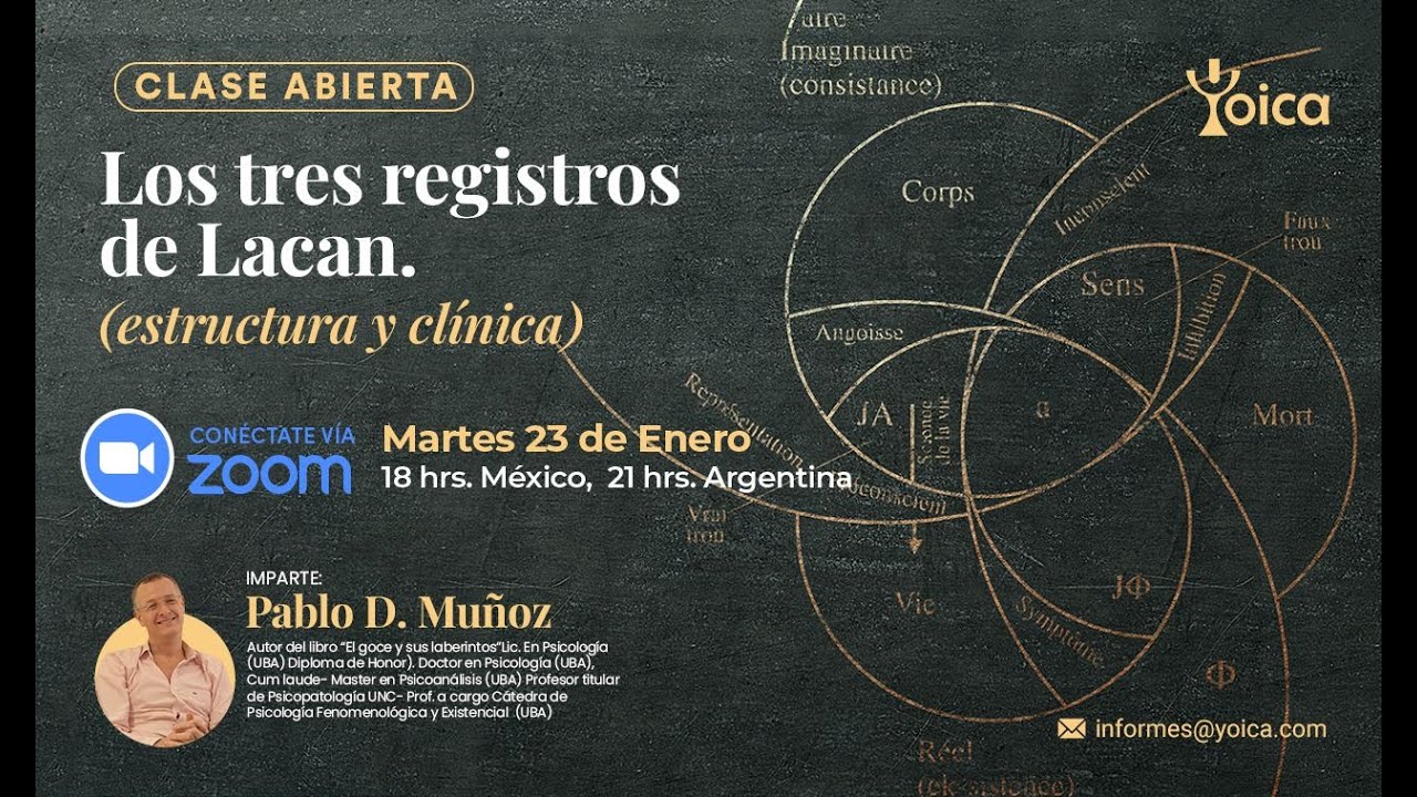 Clase Abierta. Los tres registros de Lacan. Estructura y Clínica - Pablo Muñoz